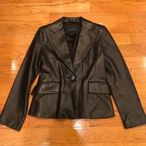 Black Banana Republic Leather Jacket